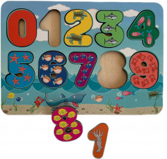 Рамка-вкладыш «Цифры Морские обитатели» - Фото 1