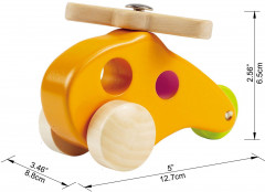 Игрушка деревянная «Маленький вертолет» - Фото 2