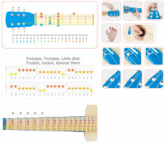 Игрушка музыкальная гитара «Голубая лагуна» - Фото 3