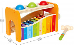 Игрушка деревянная «Музыкальная скамейка» - Фото 2