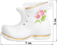 Вазочка под зубочистки «Башмачок с цветами» - Фото 1