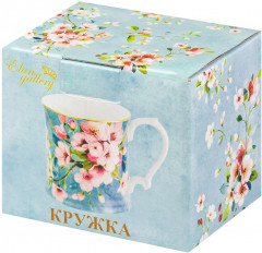 Кружка «Яблоневый цвет на голубом» - Фото 3