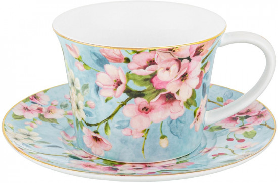 Набор чайный «Яблоневый цвет на голубом»