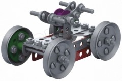 Металлический конструктор с подвижными деталями «Дрезина» - Фото 3