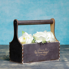 Кашпо с ручкой «От всего сердца» - Фото 1