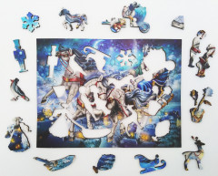 Пазл деревянный «Снежная королева» - Фото 1