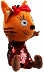 Игрушка мягкая «Карамелька в платье из пайеток» - Фото 2