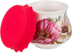 Банка с силиконовой крышкой «Маки» - Фото 1