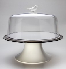 Тортовница на ножке «Sparrow», белая - Фото 1