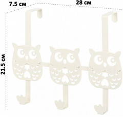 Вешалка надверная «Три совы» - Фото 1