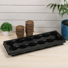 Набор торфяных горшков с подставкой - Фото 2