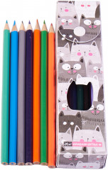 Набор карандашей в пенале «Милые коты» - Фото 1