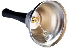 Колокольчик настольный серебристый - Фото 1