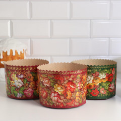 Форма бумажная для кекса, маффинов и кулича «Пасха-2» - Фото 3