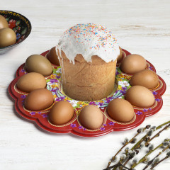 Подставка пасхальная для яиц и кулича «Со Светлой Пасхой» - Фото 1