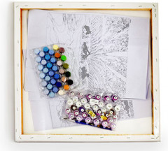 Картина по номерам «Лиса среди цветов и листьев» - Фото 2