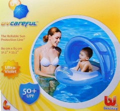 Круг для плавания с сиденьем и тентом (80 х 85 см), цвет в ассортименте - Фото 1