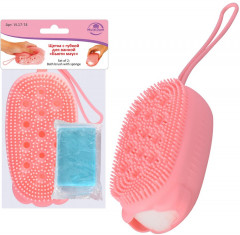 Щетка с губкой для ванной «Бьюти маус» - Фото 1