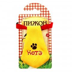 Галстук на ленте «Котэ», желтый - Фото 1