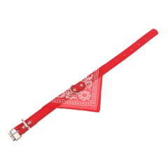 Ошейник с косынкой (42 х 2 см), красный - Фото 1