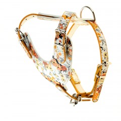 Шлейка «Винтаж» (обхват шеи 23-32 см, обхват груди 36-49 см), оранжевая - Фото 1