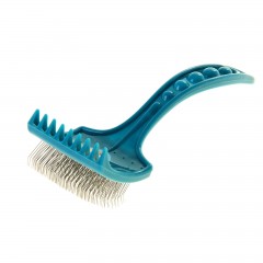 Щетка-пуходерка для длинношерстных животных, без капель (основание 6,2 х 4,2 см) - Фото 2