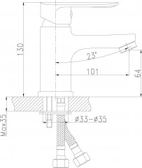 Смеситель для умывальника - Фото 2