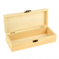 Шкатулка дерево под роспись «Прямоугольная с крючком» 24 х 9,5 х 6 см - Фото 2