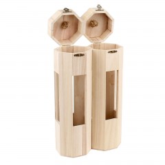 Шкатулка под роспись под 2 бутылки «Двойная с окошком» - Фото 2