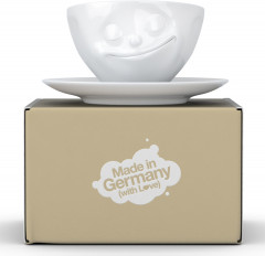 Чашка с блюдцем «Happy» - Фото 1