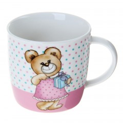 Кружка детская «Мишка с подарком» - Фото 1