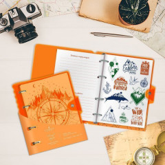 Тетрадь со сменным блоком «Neon orange» - Фото 1