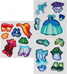 Игра настольная на магнитах «Единорог. Одень куклу» - Фото 1