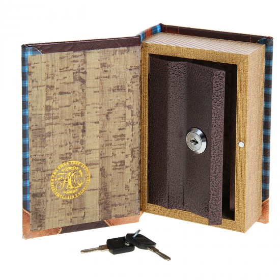 Сейф-книга «Денег много не бывает», обита искусственной кожей