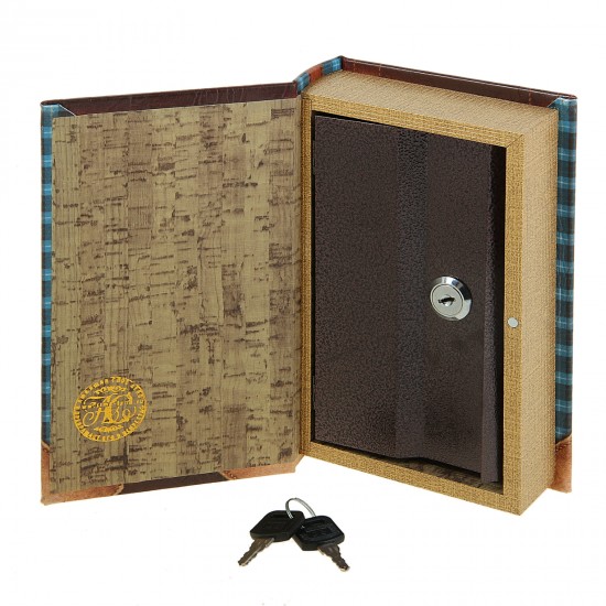 Сейф-книга «Денег много не бывает», обтянута искусственной кожей