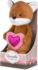 Игрушка мягкая «Романтичный лисенок с сердечком» - Фото 1