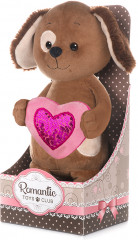 Игрушка мягкая «Романтичный щенок с сердечком» - Фото 1