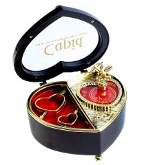 Шкатулка музыкальная «Сердце» механическая - Фото 1