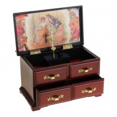 Шкатулка музыкальная механическая с зеркалом «Комод» - Фото 1