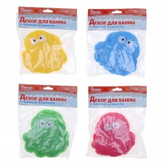 Детские мини коврики для ванны «Медуза» 6 шт, цвет в ассортименте - Фото 1
