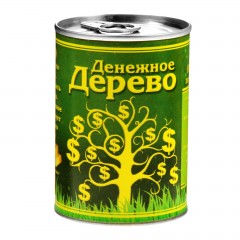 Растущая трава в консервной банке «Денежное дерево», клевер - Фото 3