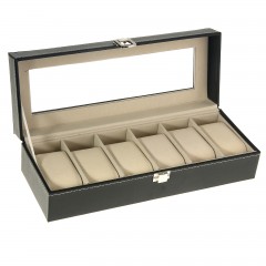 Шкатулка под часы «Чёрная ночь» матовая - Фото 1