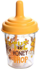 Банка для меда с ложкой и крышкой - Фото 1