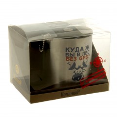 Термокружка с компасом «Куда ж вы в лес без GPS» 200 мл - Фото 2