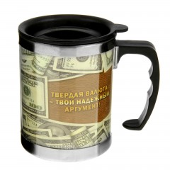 Термокружка малая «Доллар» 350 мл - Фото 4