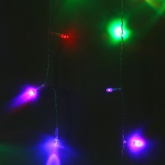 Гирлянда «Бахрома», 2,4х0,6 м, LED-120-220V, красный-зеленый/красный-синий - Фото 4
