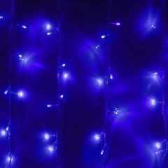 Гирлянда «Занавес», 1,5х1 м, УМС вилка, LED-180-220V, синий - Фото 3