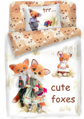 Комплект постельного белья «Лисички» - Фото 2