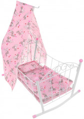 Кроватка для кукол с балдахином - Фото 1