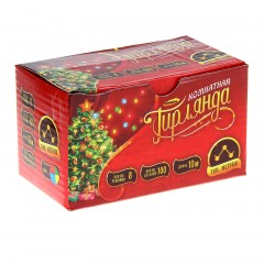 Гирлянда «Метраж» с насадкой «Игла» 10 м, LED-100-220V, мультицвет - Фото 1
